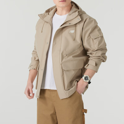 NEW BALANCE男装新款时尚NB运动连帽夹克户外防风休闲训练外套上衣