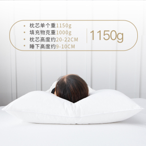 美帮汇五星级酒店枕头成人枕颈椎枕芯全棉家用单人情侣一对拍2