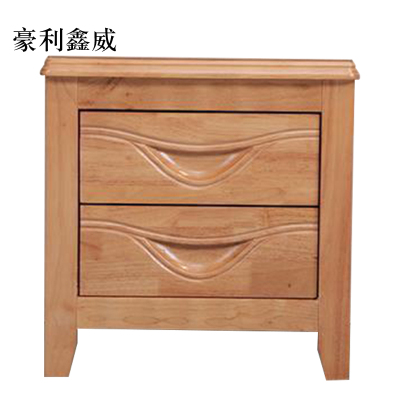 豪利鑫威床头柜简约现代卧室床边储物柜升级款榉木色50*41*50cm