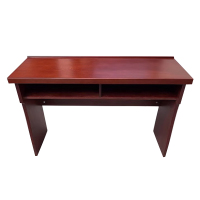 阿拉贡会议桌双人条桌培训移动小型长方形桌现代简约条形桌1.2米红胡桃密度板贴木皮