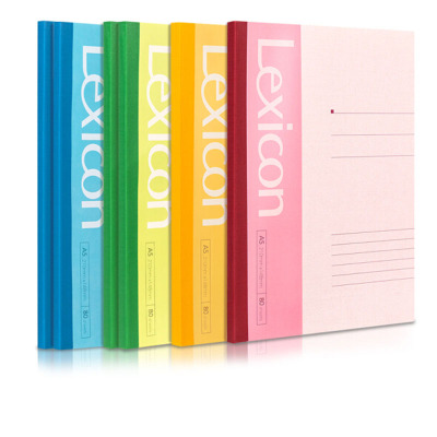 得力7654A580张无线装订软抄本办公记事本文具笔记本子6本/包3包装（单位；件）混色混色