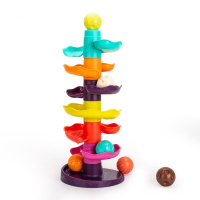叠叠乐锻炼手眼协调玩具婴儿抓握训练早教滚滚球滑球塔1-3岁7层滑球塔同款
