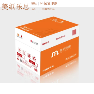 美纸乐思A4 80g 环保复印纸 5包*500张/包