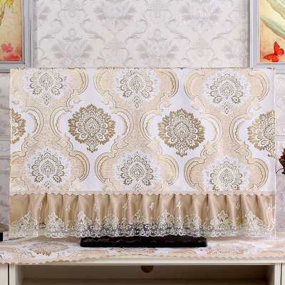 电视机罩防尘罩盖巾43寸55寸50寸65寸烘焙精灵家用挂式液晶电视套盖布金-如萱根据实际测量尺寸为准