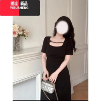 YIBUSHENG大码胖mm季纯欲风法式高级感气质连衣裙时尚显瘦洋气甜美裙子女