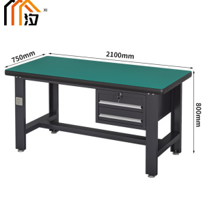 汐重型钳工操作台 工具桌210cm张