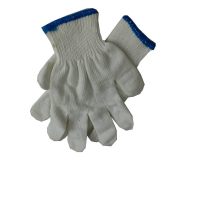 骏捷诺防护线手套蓝边10双装/包