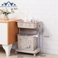 脏衣篮脏衣服收纳筐篓家用洗衣蓝放衣物的篮子装衣娄桶置物架浴室 三维工匠收纳篮