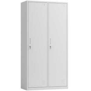 迅众 办公家具办公室衣柜钢制员工衣柜铁皮柜更衣柜存包柜职员宿舍衣柜带锁储物柜鞋柜多门更衣柜公司员工衣帽柜钢制二门更衣柜
