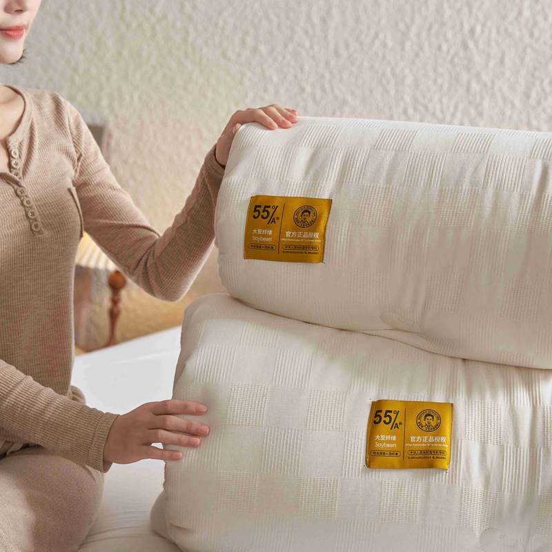 A类新疆原生态棉纯棉李官奇55%大豆纤维被子加厚保暖冬被春秋被芯