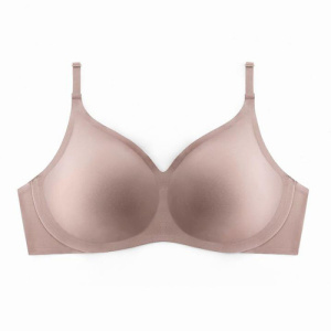 一片式UU杯无痕内衣女小胸聚拢上托乳胶美背舒适透气无钢圈文胸罩