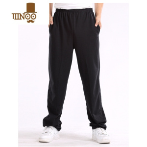 YANXU运动裤男宽松直筒加绒棉休闲长裤子男士加肥大码胖子卫裤潮