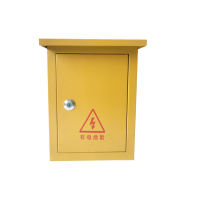 继彬 防雨配电箱400*500*180mm竖箱黄色个