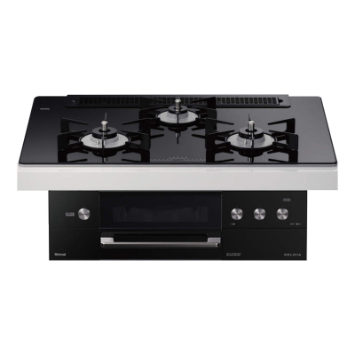 日本原装进口RINNAI/林内燃气灶嵌入式烤箱灶DELICIA全黑色RHS71W31E11RCABW-13A 天然气