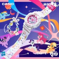 卡西欧CASIO石英表经典款小马宝莉学生儿童