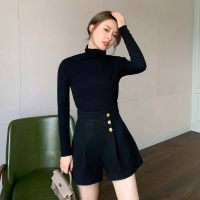 [2.5折价91元]唐狮秋冬季新款女休闲短裤高腰显瘦百搭网红in风潮流学生