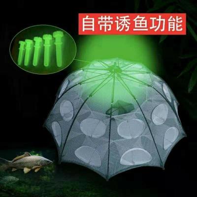 神斧懒人专用夜光版自动折叠鱼笼虾笼渔网鱼网捕龙虾网笼捕虾网黄鳝笼