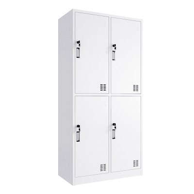 慧采云 办公家具优质钢制常规四门办公柜铁皮柜更衣柜柜子收纳柜储物柜850*420*1800mm