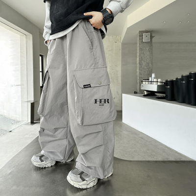 儿童装男童裤子春秋款新款秋季中大童长裤酷帅工装秋装男孩潮