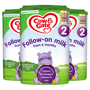 有效期到26年7月-3罐装 | 英国牛栏Cow&Gate 婴幼儿配方奶粉2段6-12个月 800g
