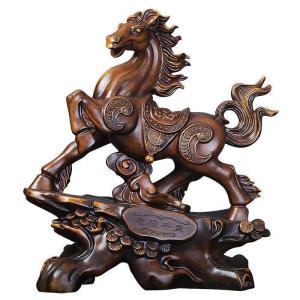 家柏饰(CORATED)志在千里马摆件工艺品马到成功马办公室乔迁开业礼品商务送礼