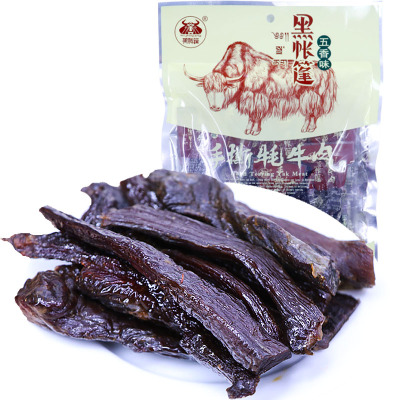 中华特色-阿坝州馆四川手撕牦牛肉干五香味108g黑帐篷肉干零食办公室小吃
