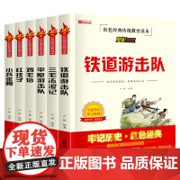 全套6册铁道游击队正版小兵张嘎五年级必读课外书鸡毛信三毛流浪记红孩子 红色经典书籍文学丛书儿童读物小学生三四六年级阅读书