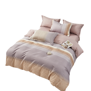 若叶之季 LT-TJ03 200*230cm 纯甄千鸟格四件套(计价单位:套)咖啡色