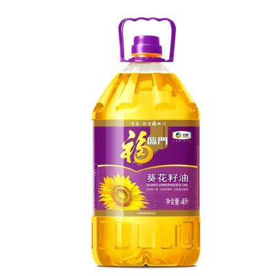 中粮福临门压榨一级葵花籽油4L桶家用清淡食用油 1桶