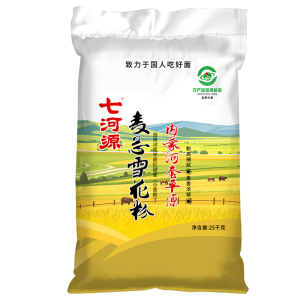七河源麦芯雪花粉25kg 内蒙面粉50斤家庭装