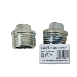 宏鑫晟志 镀锌外丝堵头 DN15 个