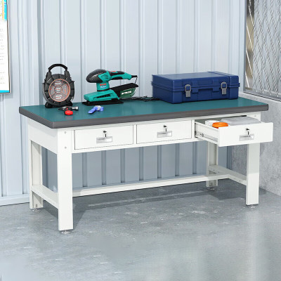信京工作台重型钳工台防静电工作台桌检验维修台工具台 1.5米横三抽