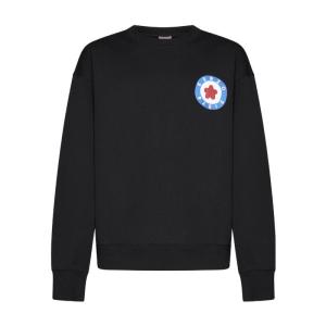 高田贤三(Kenzo)纯棉落肩徽标圆领卫衣男宽松百搭休闲潮牌黑色运