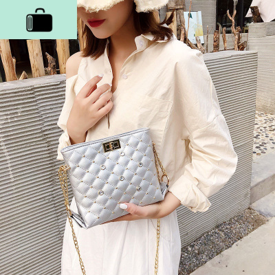 小包包女2019新款网红ins单肩包链条水桶女韩版百搭斜挎包女学生NEW LAKE女士单肩包