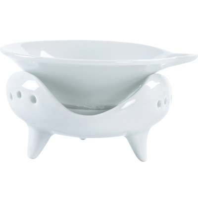 美帮汇羊脂白瓷茶滤恬白玉陶瓷茶漏 功夫茶具配件茶叶过滤茶隔滤网