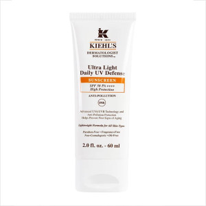Kiehl's科颜氏 焕白清爽隔离防晒乳抗光老防晒黑科颜氏防晒霜SPF50水润清爽不黏腻 橙色防晒乳60ml