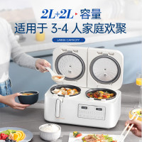 双胆电饭煲 白色