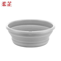 柔芷 可折叠塑料盆 32cm/个