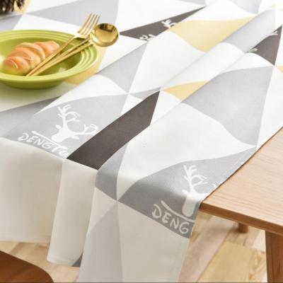 家柏饰(CORATED)北欧桌布布艺棉麻防水防油免洗长方形pvc茶几餐桌垫书桌学生