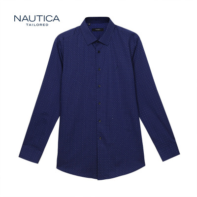 诺帝卡/NAUTICATAILORED衬衫男士职业正装长袖衬衫