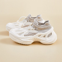 ins韩版情侣款飞织鞋秋季新款鞋跑步增高休闲