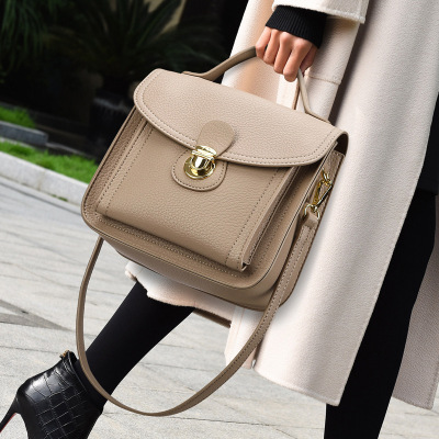 Ceba包包女2023新款时尚单肩斜跨包女士手提包气质软皮小方包