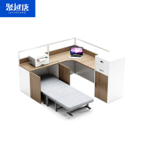 聚越唐JUYUETANG北欧简约伸缩餐桌多功能原木家用大尺寸时尚设计餐桌