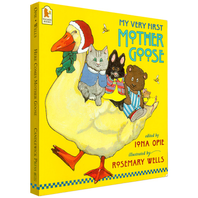 正版-凯迪克图书点读版鹅妈妈童谣单册黄色绘本英国进口MyVeryFirMotherGooe歌谣送喜马