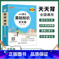 语文基础知识 初中通用 [正版]初中基础知识天天背 小四门必背知识点汇总小册子口袋书 语文数学英语物理化学政治历史地理生