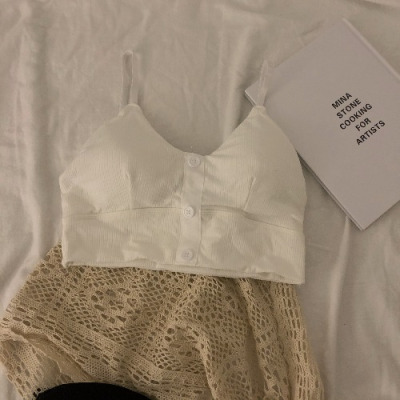 HLCOMAN冬秋运动抹胸无钢圈内衣防走光背心裹胸少女打底吊带文胸学生高中抹胸