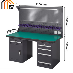汐重型钳工操作台 工具桌210cm张