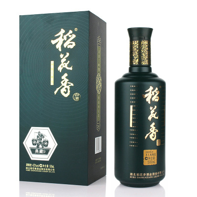 单盒装 42度稻花香典藏9 浓香风格白酒 500毫升 国产酒