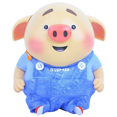正版抖音网红猪猪小屁公仔抖耳朵会说话唱歌小猪早教机故事机玩具