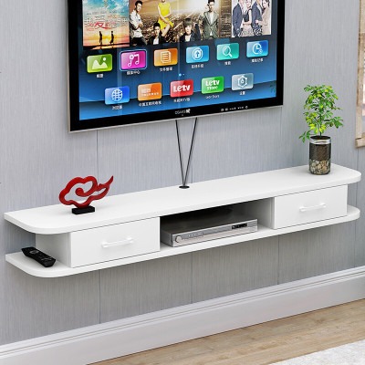 现代壁挂电视柜 客厅卧室机顶盒置物架 小户型背景墙吊柜卧室壁柜时尚新款